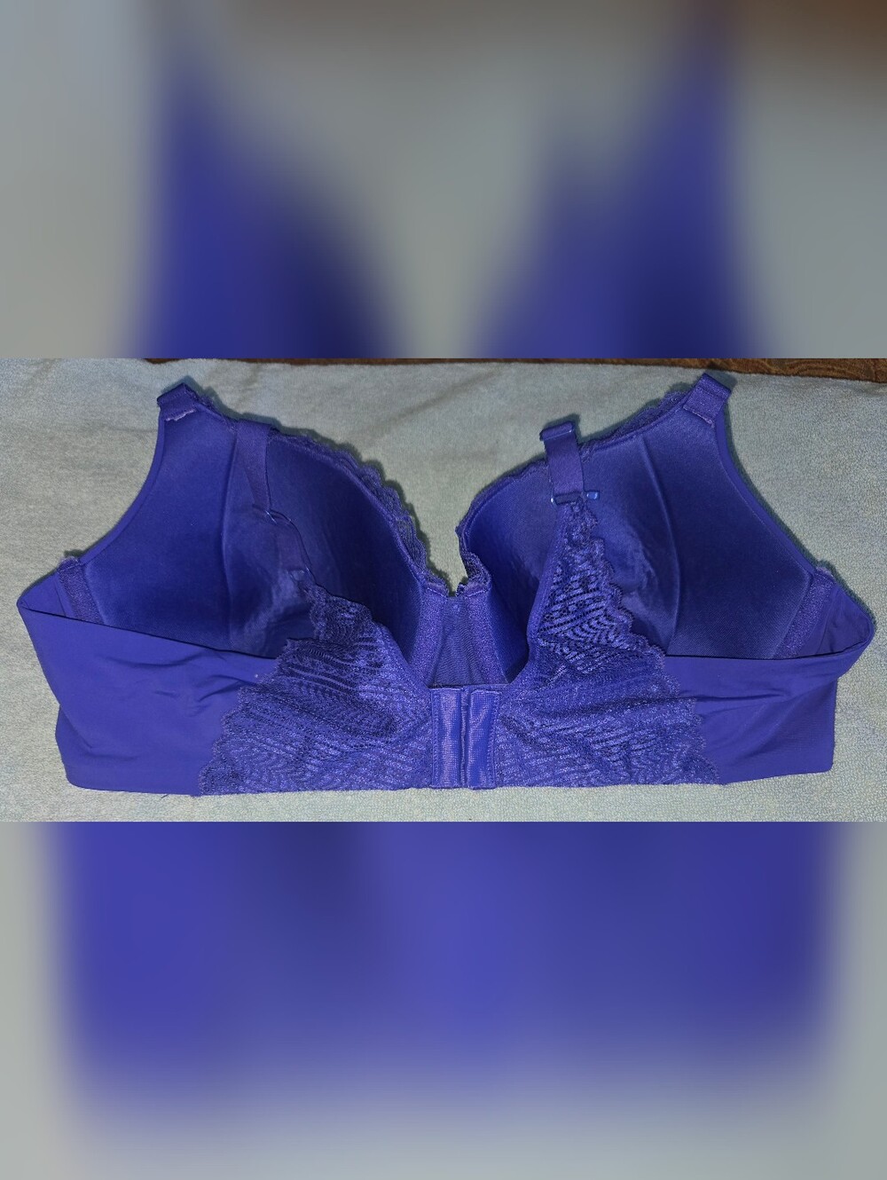 Maidenform Deep Blue Lace Sz 40C - Picture 6 of 8
